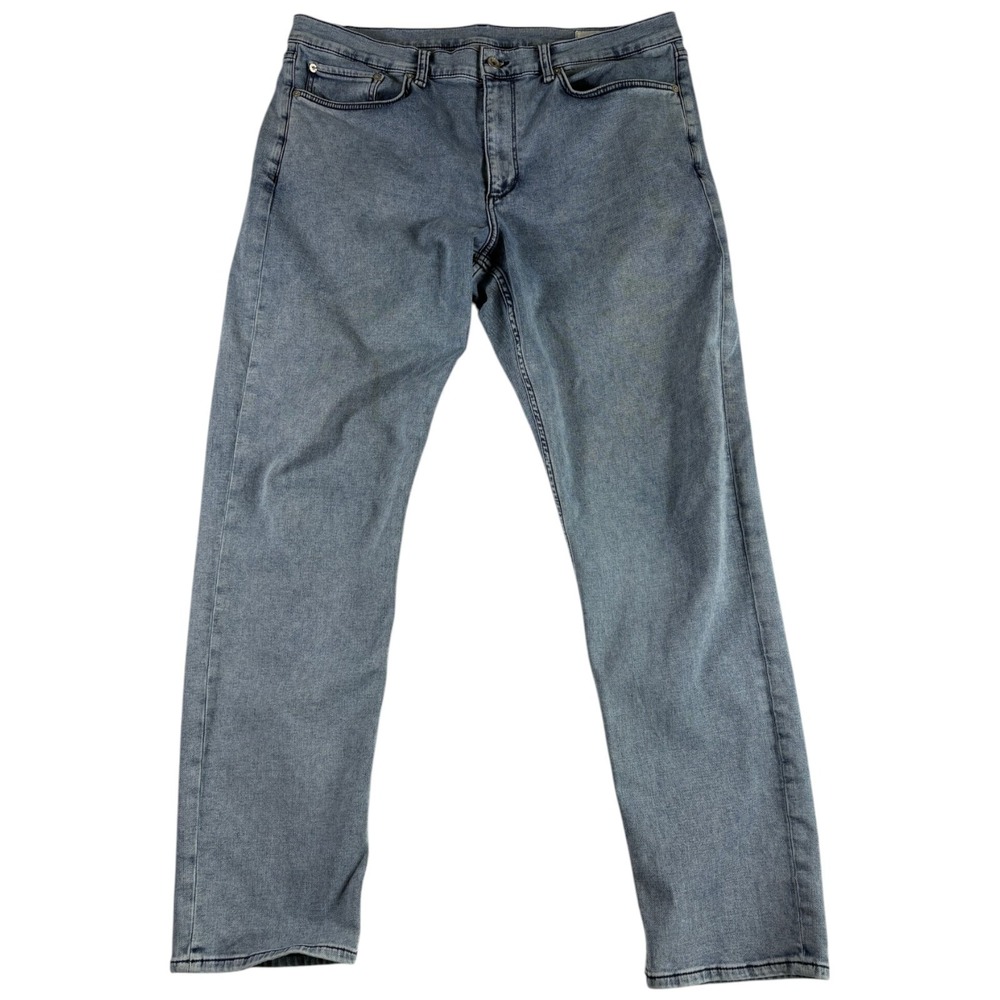 Rag & Bone New York Fit 2 Slim Loopback Jeans Mens 38x32 Blue Denim Light Wash